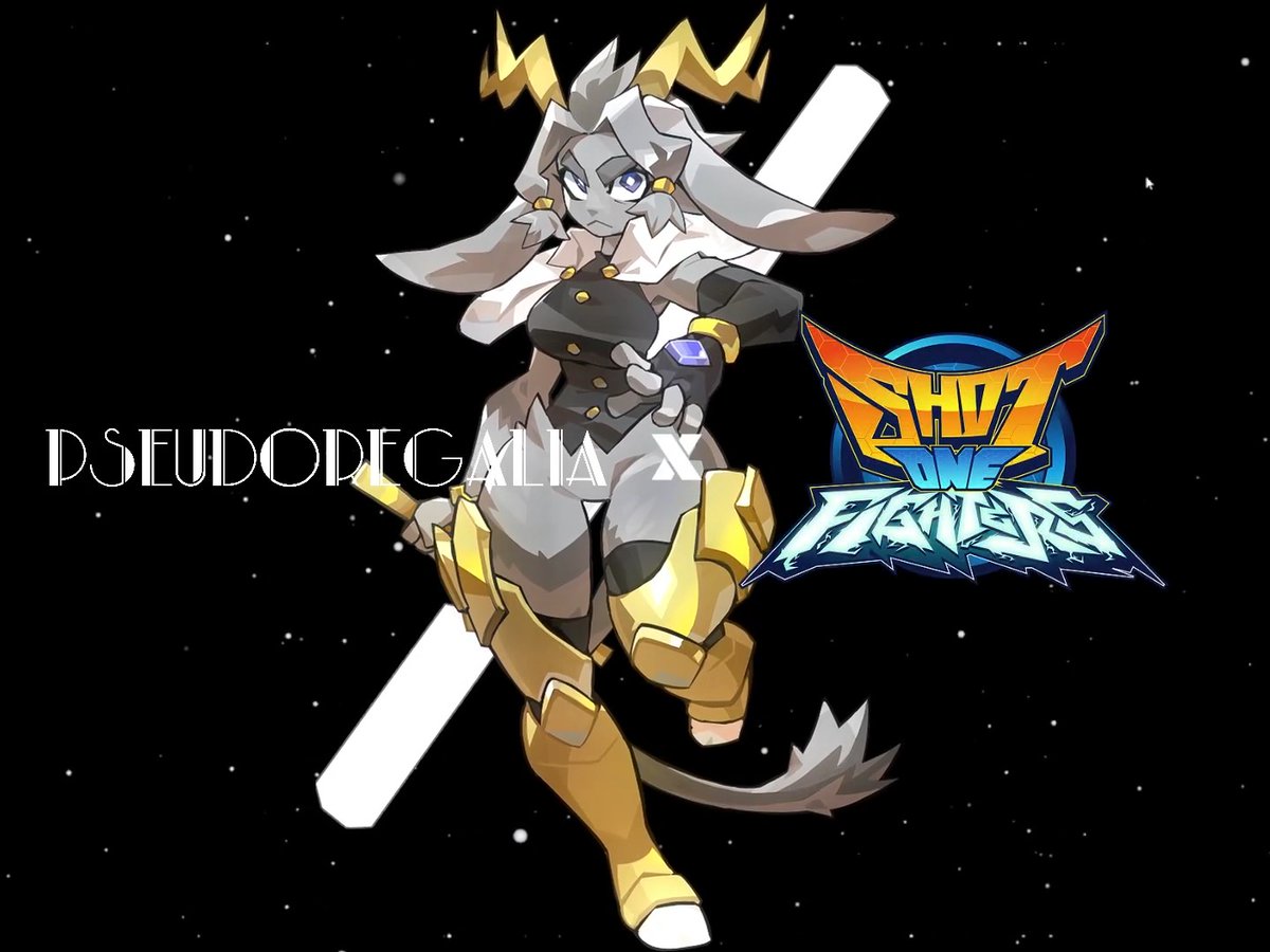 Hello everyone. Stretch Goal #5 is here, and it's a special one. Worlds collide: Shot One Fighters X Pseudoregalia. ❤️