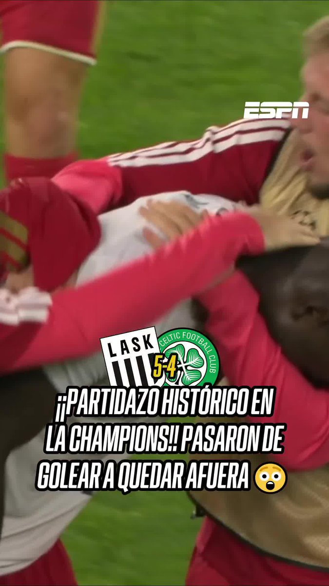 🔥🤯 ¡HISTÓRICA REMONTADA! LASK Linz perdía ¡4-0 EN EL GLOBAL! ante Celtic, lo empató en el cierre de los 90' y terminó clasificando a la fase liga a pocos minutos del final de los 120'. ¡QUÉ PARTIDAZO! 📺 Mirá la 🏆 #UCL en el Plan Premium de Disney+ Latinoamérica