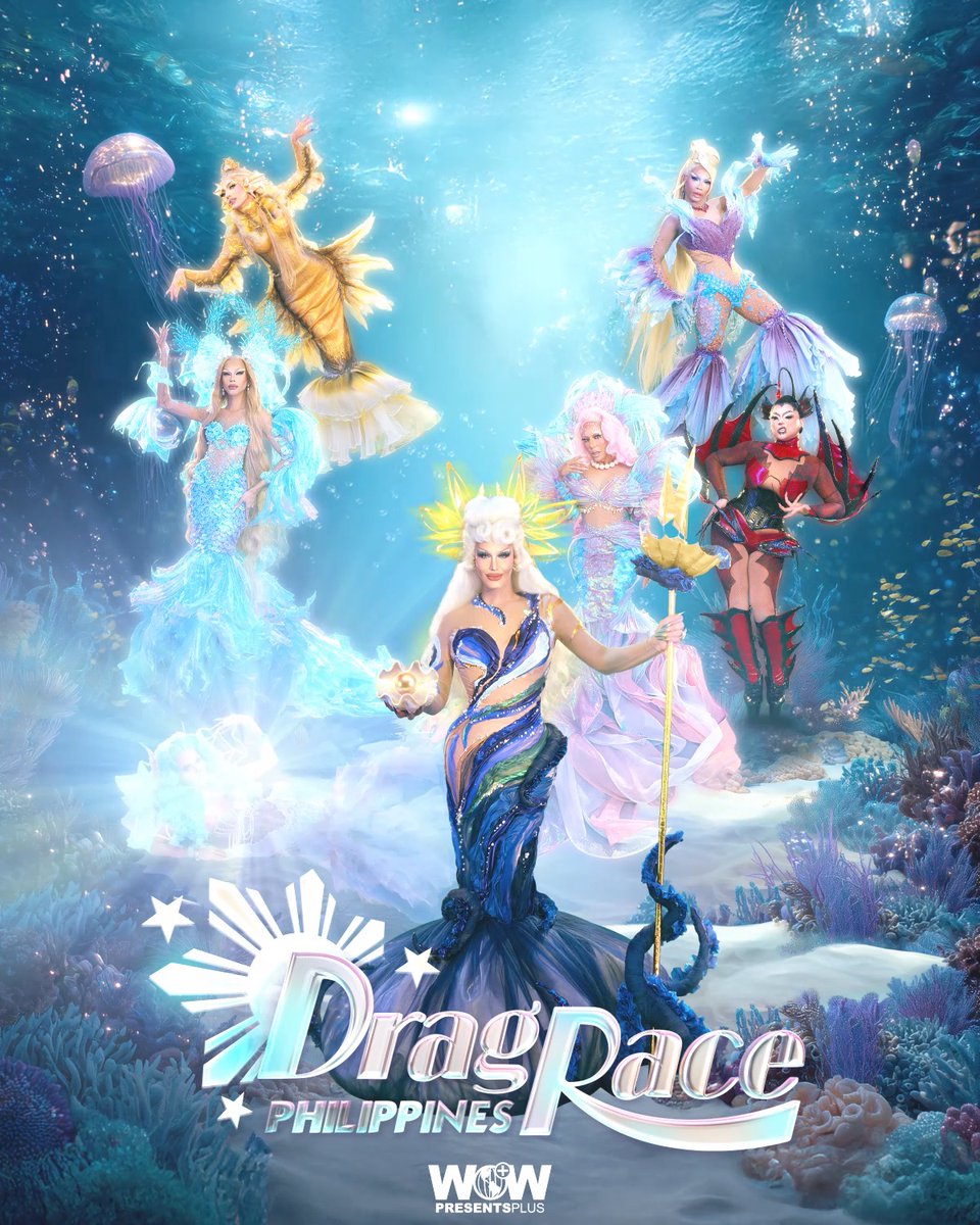 Catch of the day! Trans-Pinay! 👀🧜♀️ MEET THE QUEENS of Drag Race Philippines Season 4 TODAY at 9AM PHT only on WOW Presents Plus! WOW Presents Plus #DragRace #DragRacePH