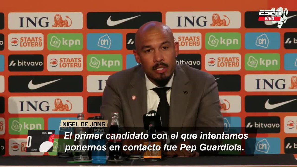 🇳🇱 ¿ERA LA TERCERA OPCIÓN? Nigel de Jong y la curiosa presentación de Xavi Hernández como nuevo entrenador de Países Bajos. ▶️ Mirá #ESPNEquipoF en el Plan Premium de #DisneyPlus