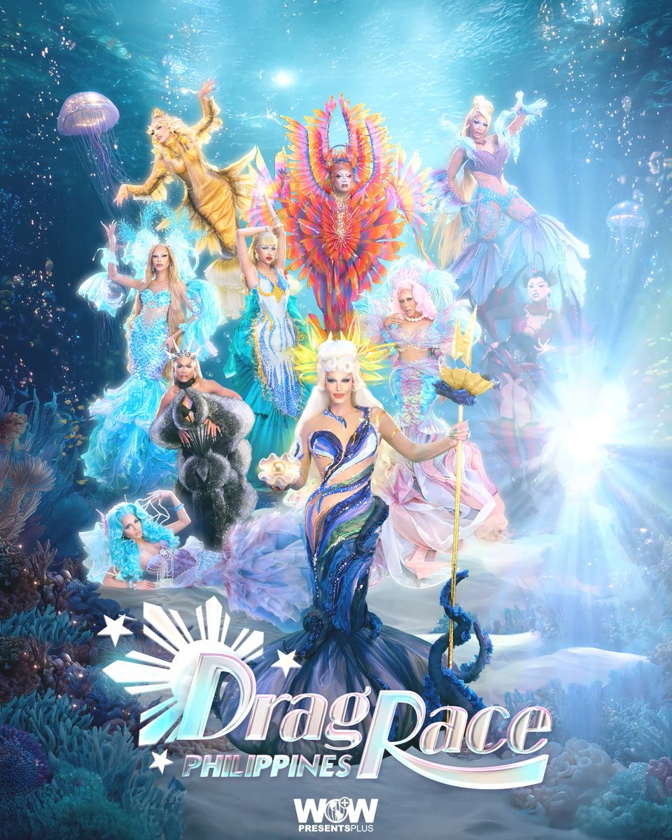 Shimmer, sparkle, slay! I’m the siren of the bay! 👀🧜♀️ MEET THE QUEENS of Drag Race Philippines Season 4 TODAY at 9AM PHT only on WOW Presents Plus! ANDY CROCKER 🥠✨ WOW Presents Plus #DragRace #DragRacePH