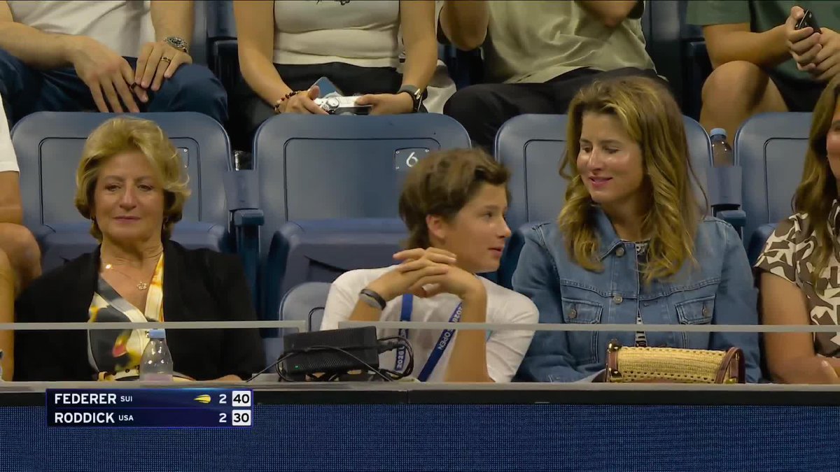 The entire Federer family is here. Things you love to see 😍
