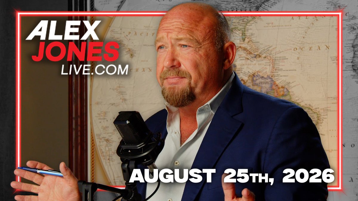 TUESDAY TRANSMISSION: CIA Director John Ratcliffe Just Flew To Moscow Secretly To Meet With Putin & Other Top Russian Officials As Trump Seeks To Finally End The Biggest War On The European Continent Since WW2! PLUS, Trump Now Pushing For Off-Ramp To Spiraling Iran Conflict! Alex Jones Assesses Republican Prospects In Midterms & Asks “Can The MAGA Civil War Be Dialed Back In Time?” Top Russian Insider Victor Bout Joins The Show To Discuss How Russia Has Won Both Militarily & Strategically In Ukraine, And Why Netanyahu's Desperate Gamble For A Greater Israel Project Has Triggered Arab Nations To Come Together Under Pakistan's Nuclear Umbrella! FINALLY, Top AI Engineer Mike Adams Presents Break Through Information On How We Can Use AI Technology In A Pro-Human Way To Take Back Our Power From The Centralized Control System! THIS IS A MUST-WATCH/SHARE FULL SHOW! — 8/25/26