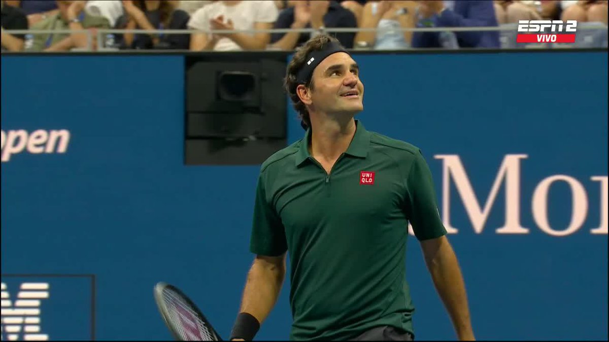 ¡ROGER FEDERER VOLVIÓ A GANAR EN EL ARTHUR ASHE! 🥹 📺 Mirá el #USOpen en el Plan Premium de Disney Plus.
