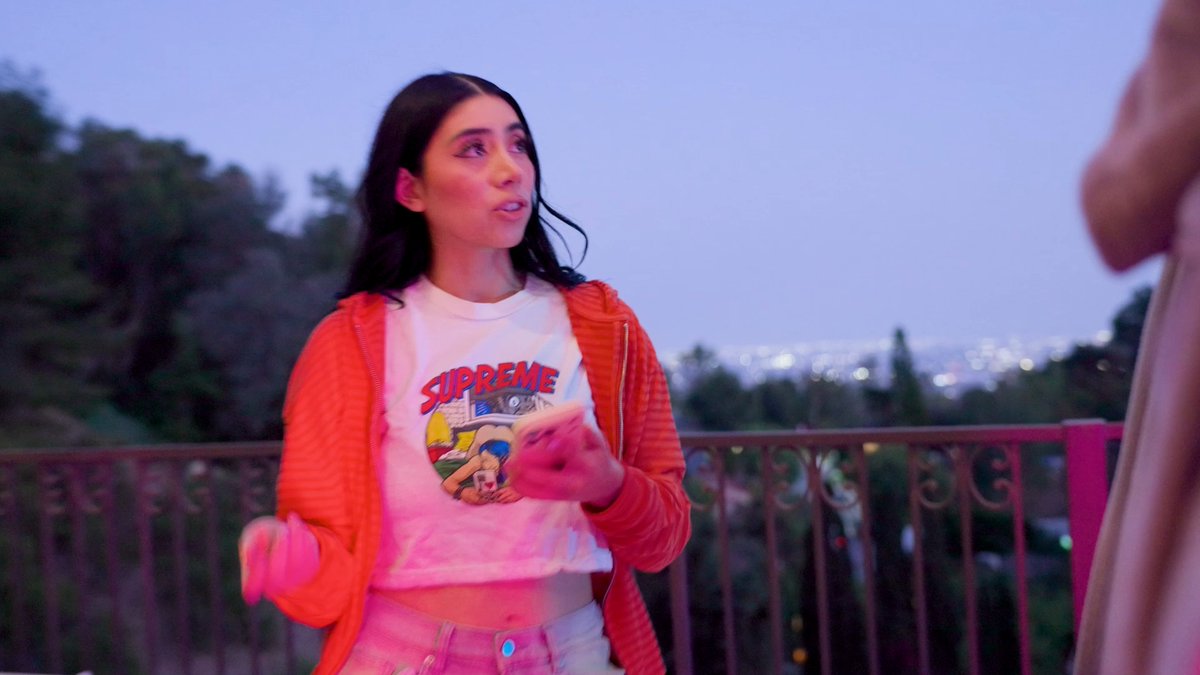 An exclusive BTS look at Violet Myers's latest directing stint, feat. Ms. Dancing Tits ❝᷀ົཽ❤️ x IG:Goldey410 x Mannie Coco