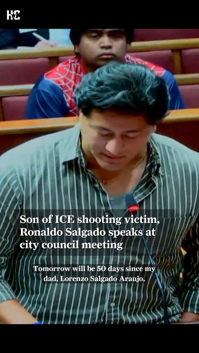 Lorenzo Salgado Araujo's son Ronaldo, spoke during a city council meeting this week. He urged the council for answers and preventable measures regarding his father Lorenzo, who was fatally shot by an Immigration Customs and Enforcement officer. The name of the agent that shot Lorenzo has not been released.
