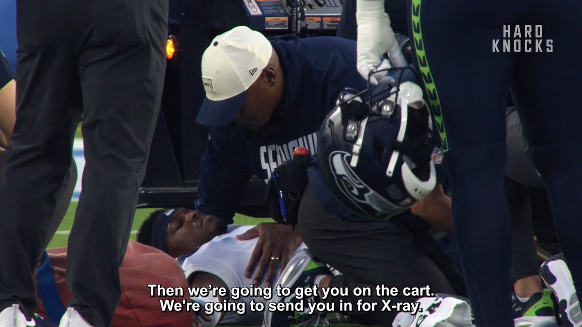 Bud Clark kept a positive attitude after his injury 🙏 The new episode of Hard Knocks: Training Camp with the Seattle Seahawks is available now on HBO Max