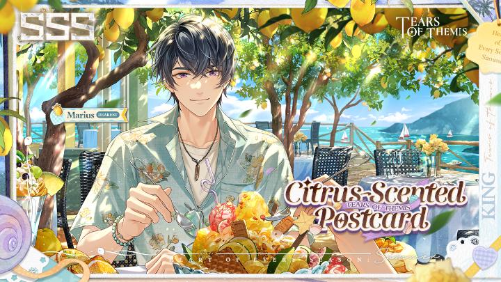 Marius SSS ✦ Citrus-Scented Postcard ✦ Trailer ✅Follow &amp; 🔄Repost 🎁Tears of Themis ×10 (10 winners) Ends at 2026/8/30 23:59 (UTC+9) ✦ Event Details: ✦ Japanese dubbed version: #TearsOfThemis