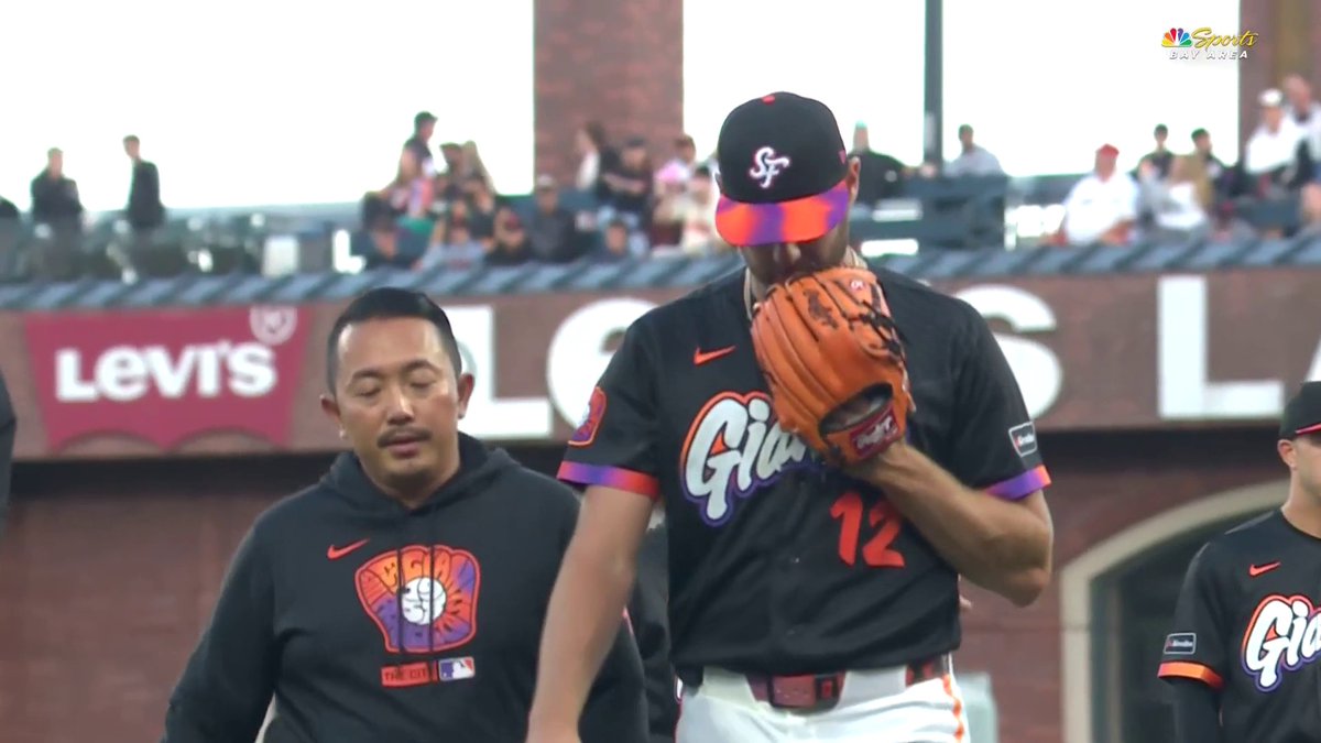 Adrian Houser left tonight's game after appearing to experience some discomfort in his throwing arm ...