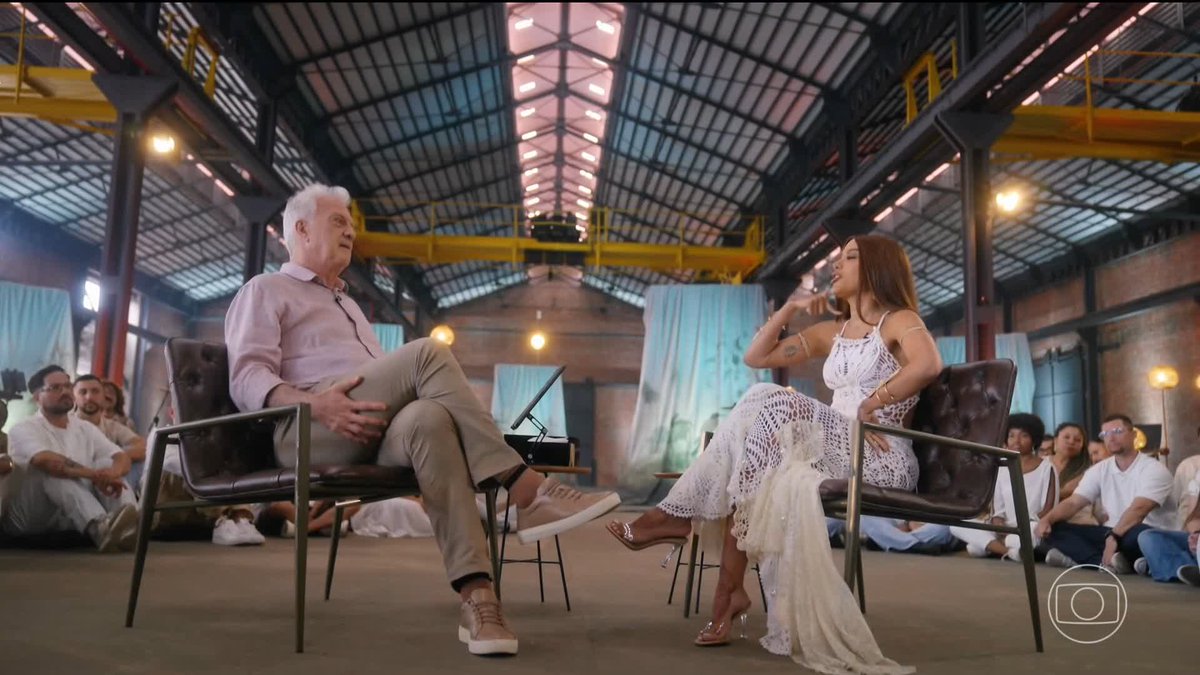 Anitta falando sobre a relação com a Nídia Aranha, a diretora criativa dessa imensidão que virou o EQUILIBRIVM #ConversaComBial #TVGlobo