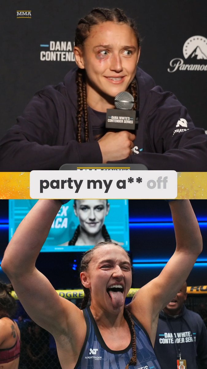 Alex Apodaca just pulled off the BIGGEST upset in #DWCS history, so what will she do now? 'I am going to party my ass off... but I have work in the morning.'