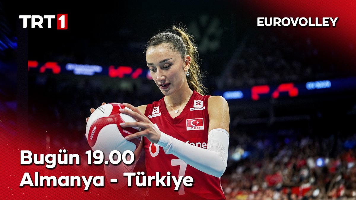 Filenin Sultanları, Almanya sınavında!🇹🇷🏐 2026 CEV Trendyol Kadınlar Avrupa Voleybol Şampiyonası A Grubu Almanya-Türkiye karşılaşması bu akşam saat 19.00’da TRT 1’de.📺