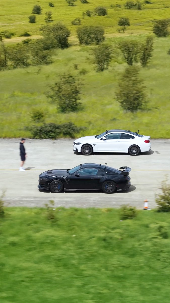 Is American horsepower less than German horsepower? 800hp Ford Mustang vs 550hp BMW M4! 🔥