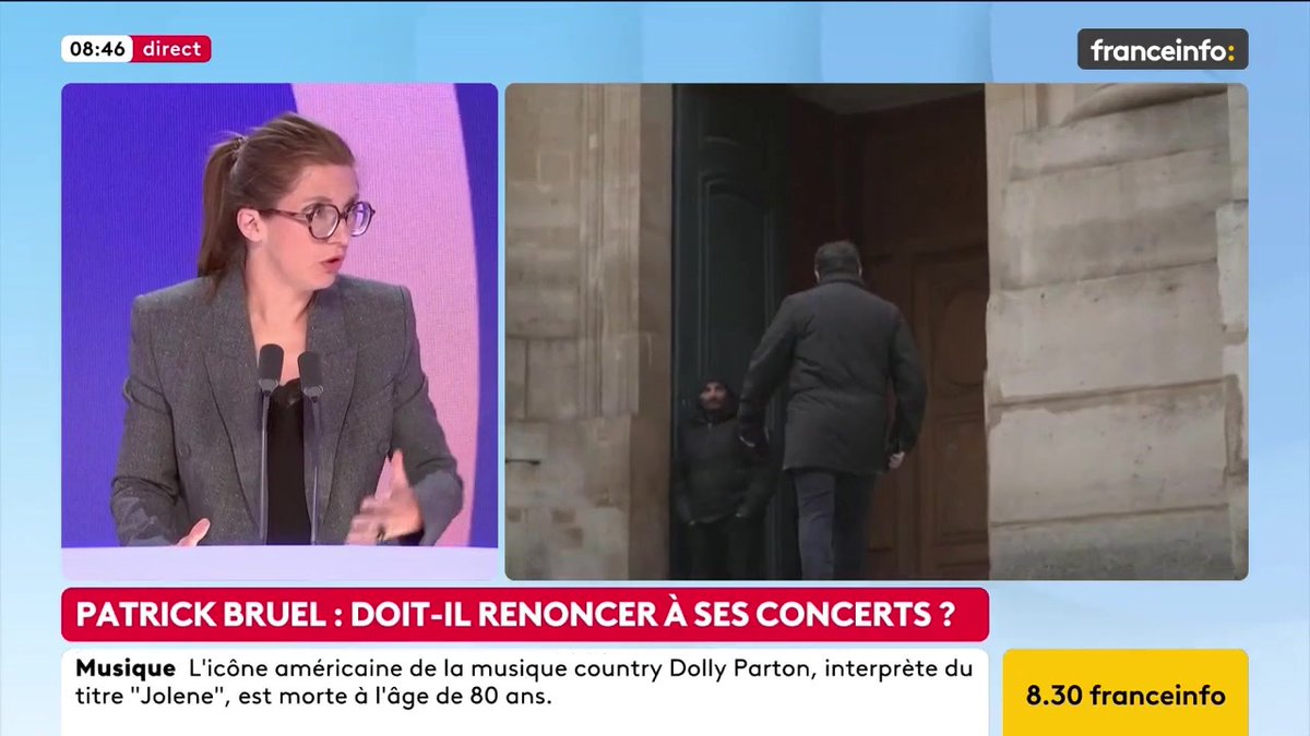 🔴 Affaire Patrick Bruel ➡️ "Les conditions ne sont pas réunies pour que ses concerts puissent se tenir", estime Aurore Bergé, ministre déléguée chargée de l’Égalité entre les femmes et les hommes