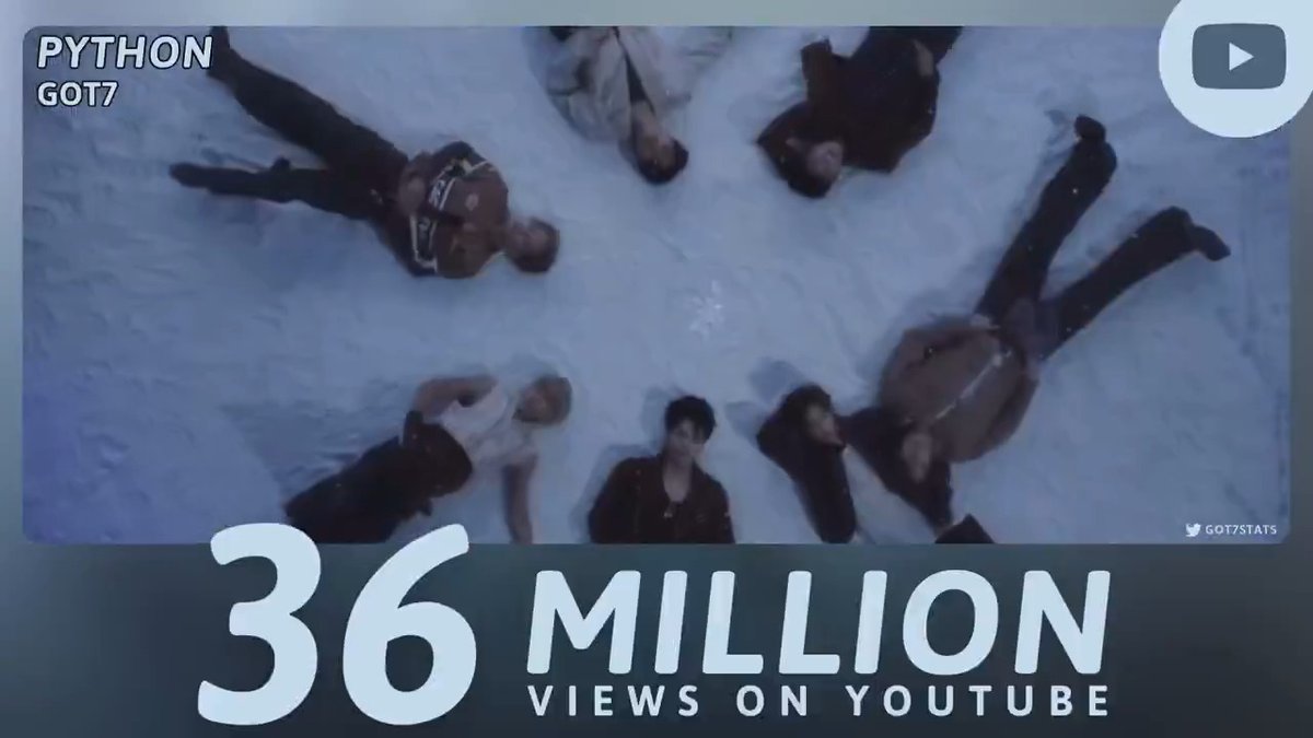 “PYTHON” music video has surpassed 36 million views on YouTube. GOT7 - PYTHON — GOT7 GOT7 (갓세븐) #GOT7 #갓세븐 #GOT7_PYTHON