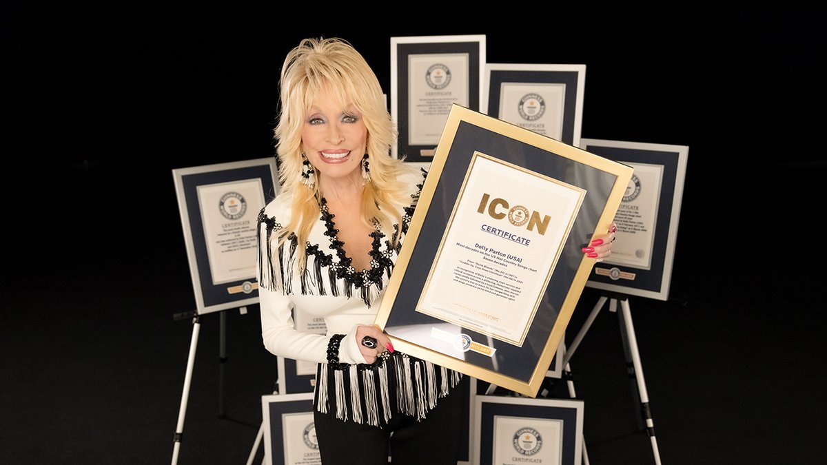 The moment we gave Dolly Parton her Guinness World Records ICON status ✨