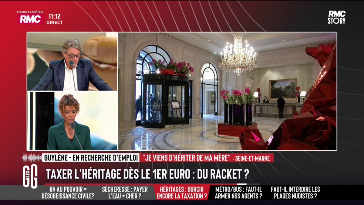 💸 Taxer l’héritage dès le 1er euro : du racket ? 📞 Guylène, en recherche d'emploi : "J'ai perdu ma maman au mois de mars. Elle me laisse un appartement de 150.000 €. J'ai 8.000 € à payer de frais de succession. Heureusement, j'ai pu m'arranger avec ma banque." #GGRMC