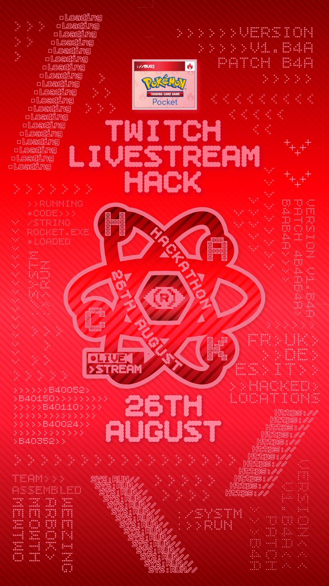 This is the Boss of Team Rocket. Thanks to the help of recruits from around the world, we have successfully taken over Pokémon TCG Pocket's social media accounts and app servers. 8.26.2026 9:00 a.m. PDT Get ready...this is a moment not to be missed.