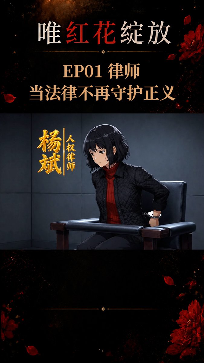 《唯红花绽放》动画EP01-律师篇 Let Only Red Flowers Bloom Anime EP01 - The Lawyer 看着代表国家正义的人物竟然也被带上手铐,令人不胜唏嘘。。。