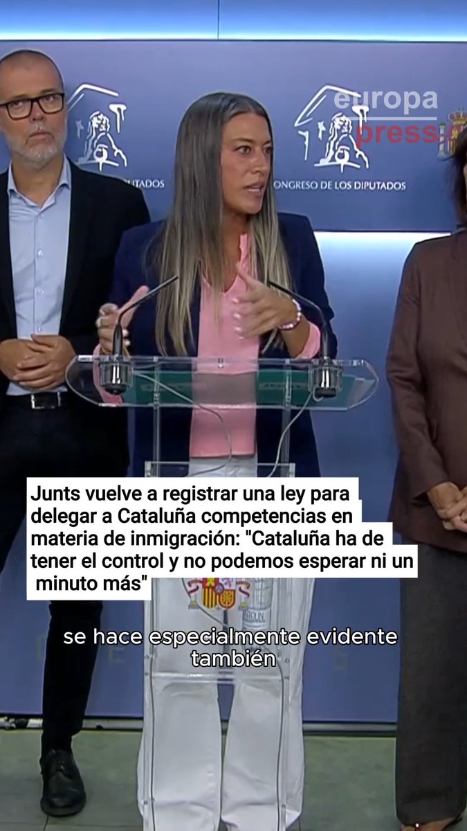 Junts vuelve a registrar una ley para delegar a Cataluña competencias en materia de inmigración: "Cataluña ha de tener el control y no podemos esperar ni un minuto más"