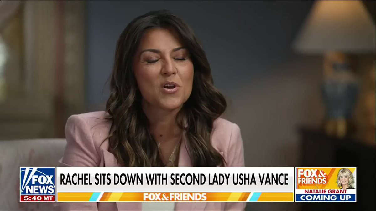 Second Lady Usha Vance reveals the Vice President gave up social media for Lent. Vance says the best political advice she ever gave her husband was to take a break from social media. “He did that for Lent, and I think it was a really enjoyable experience for him to kind of step back, to get information less constantly, and just get it in bursts or aggregated in different ways." | FOX & Friends Rachel Campos-Duffy