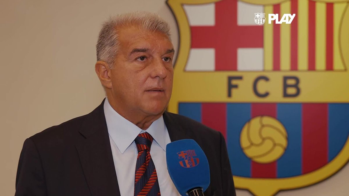🎤 Les declaracions del president Joan Laporta sobre el fitxatge de Julián Alvarez. ▶️ Les declaracions senceres, en què també comenta els incidents d’Elx del passat diumenge, ja estan disponibles a Barça Play 👉