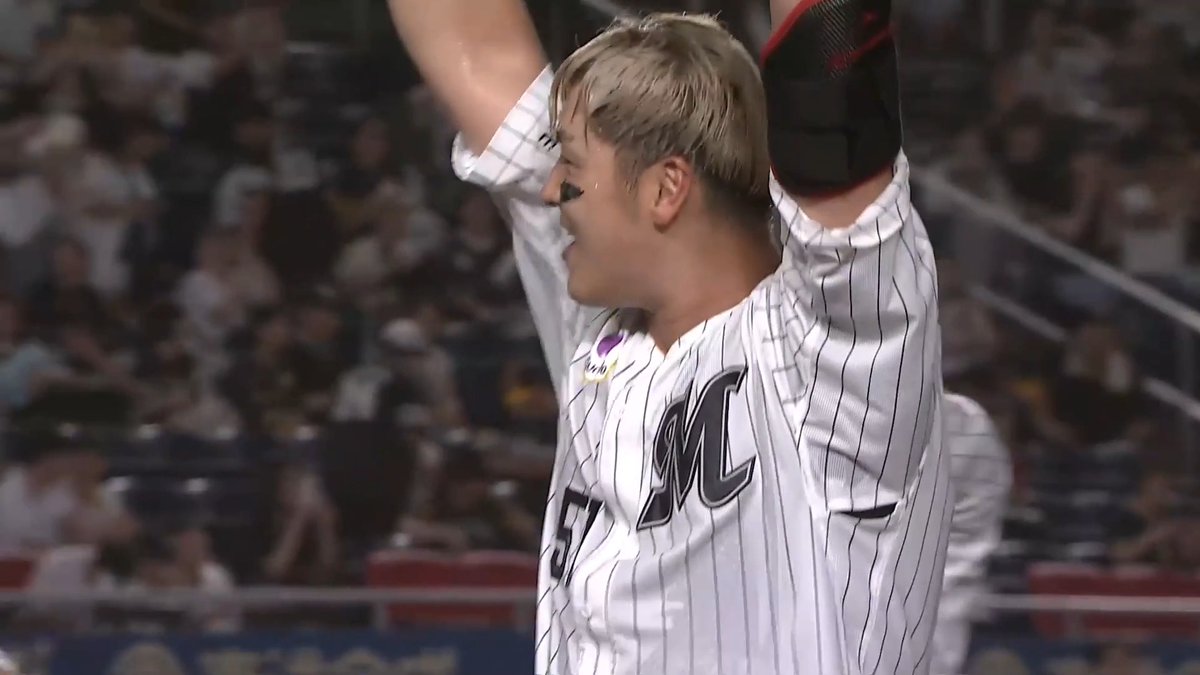 やーまぐっち!🔥🔥 弾丸ライナーが突き刺さる!💪 千葉ロッテ 山口航輝 選手の今シーズン第24号サヨナラホームラン!😭🙌