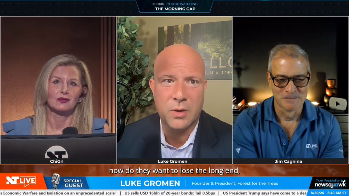 "If the Fed hikes, they're going to lose the long end. If the Fed cuts, they're going to lose the long end." Here's what Luke Gromen thinks they should do 👇