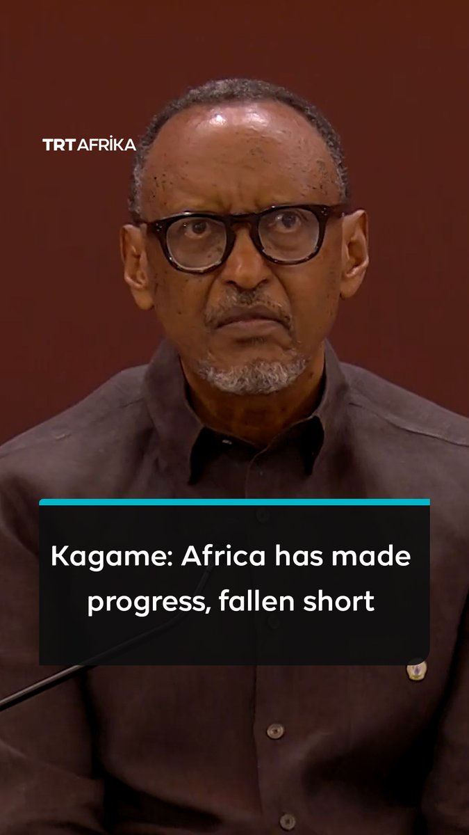 Rwandan President Paul Kagame says Africa has made progress over the last fifty years but "has fallen short", as he addresses the Africa Mindset Reset Forum 2026, a gathering of mainly young people, content creators, tech-savvy individuals and journalists in Kigali