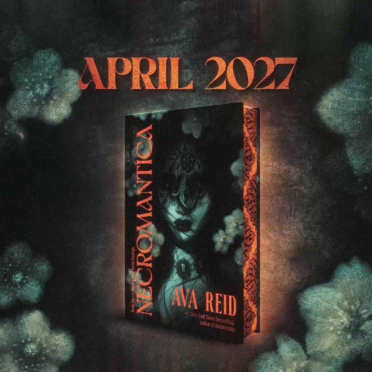 🖤💀 COVER REVEAL! Here's your exclusive first look at 'Necromantica' by Ava Reid, the grimdark gothic fantasy sequel to 'Innamorata.' Out April 2027 from Del Rey Books. Add it to your shelves!