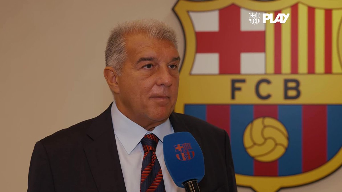 The president, Joan Laporta Estruch , looks at the latest developments at Barça 🗣️