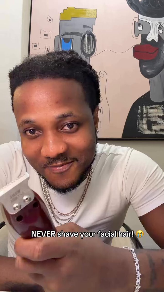 Ashidapo decided to change his look by cutting his beards. Just wait for it 😭😭