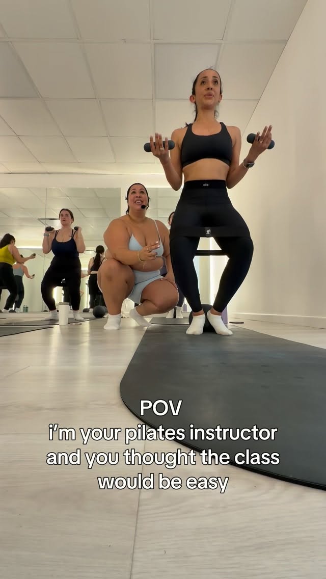 The pilates instructor needs a gym instructor