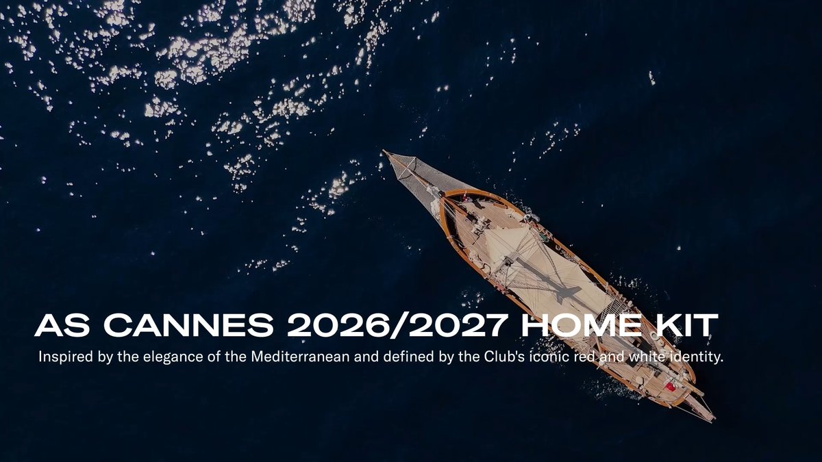 Introducing the AS Cannes 2026/2027 Home Kit. Designed with Nike, the Club's newest jersey reflects the elegance of Cannes while honoring the tradition and pride that define AS Cannes.