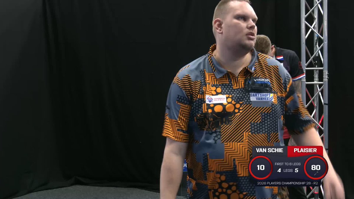 PLAISIER PUNISHES VAN SCHIE! Wesley Plaisier wins through a gruelling all-Dutch affair against Jimmy van Schie, who had darts to win all TEN legs! 🤯 📺 #PC28
