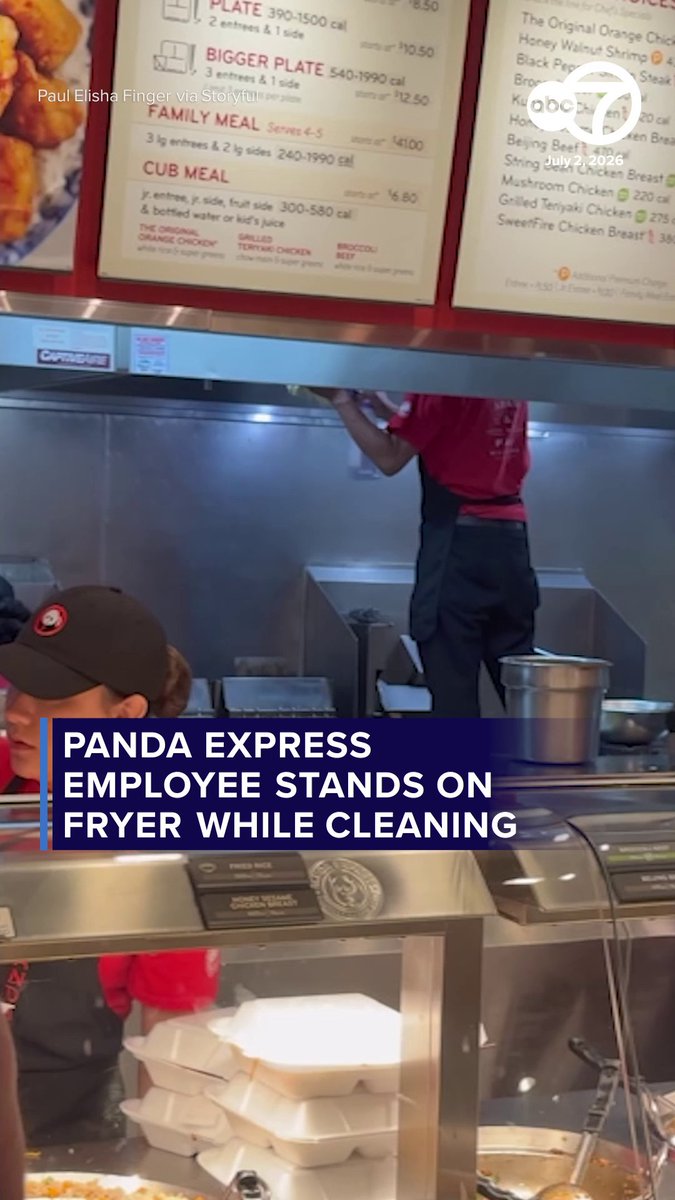 A fast-food customer was left stunned when he recently walked into a Panda Express restaurant in Wisconsin and saw an employee stepping around food as he was cleaning a frying station. The employee then started spraying the chemical and wiping while standing over the food.