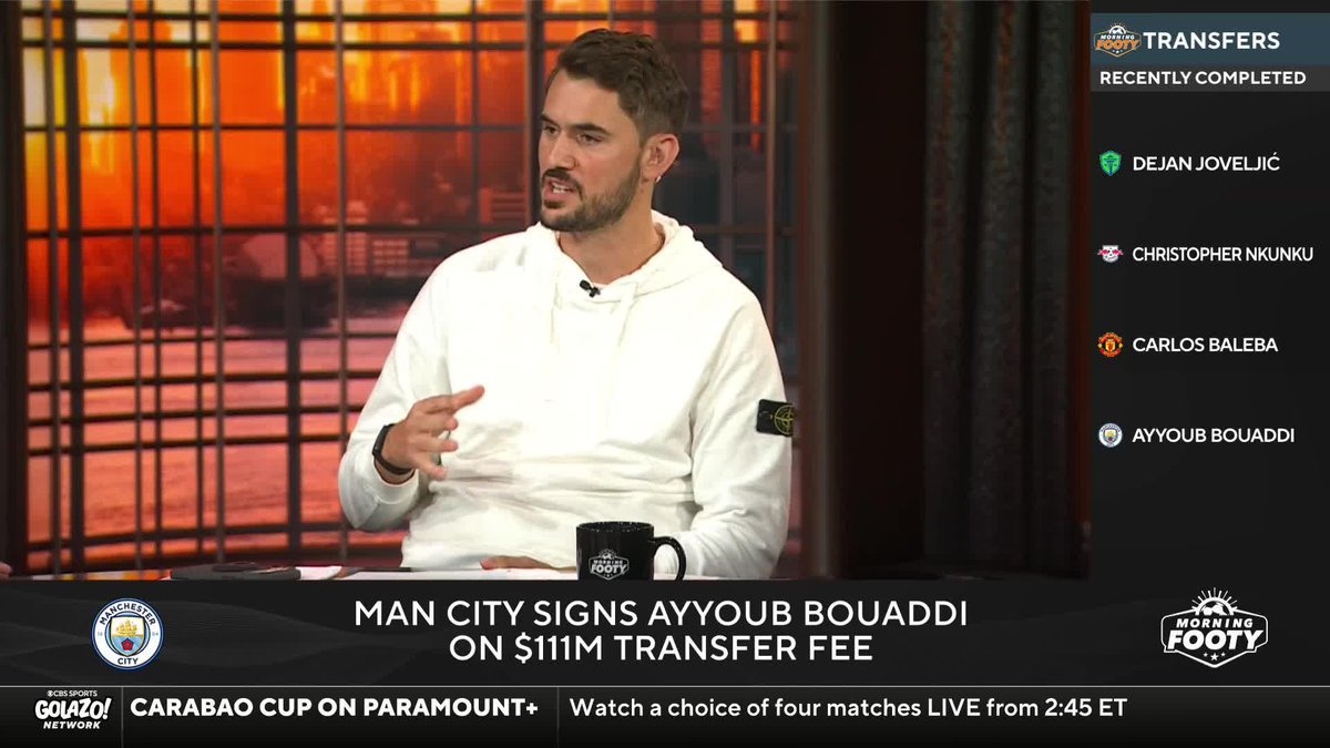 “He is wise beyond his years.” ✨ Matteo Bonetti and Charlie Davies talk Manchester City signing 18-year-old Ayyoub Bouaddi 🔥
