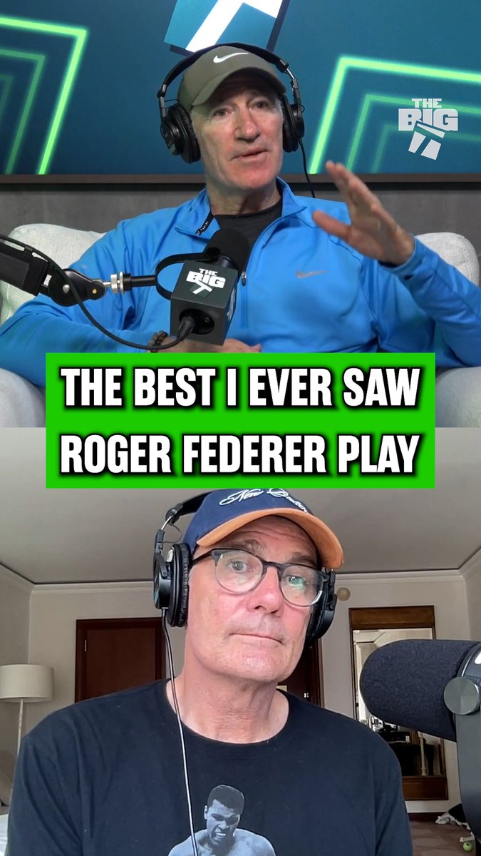 What makes Roger one of the greatest athletes of all time? ✅ Head ✅ Heart ✅ Physical talent Listen or watch The Big T now ▶️