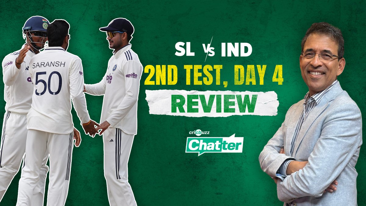 India on the brink! 🇮🇳🔥 Sri Lanka's resistance hangs by a thread 👀 Harsha Bhogle reviews Day 4 of the #SLvIND Test👇