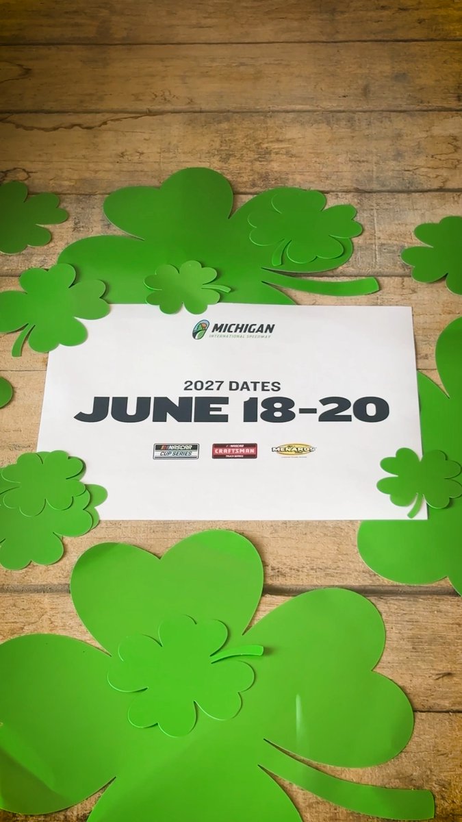 The dates you need to block off in 2027! 🗓️🍀