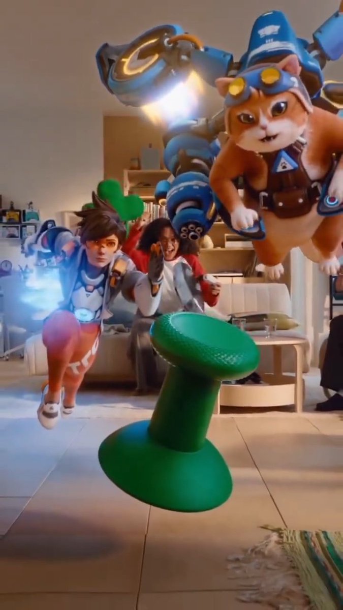 New #Overwatch Tracer and Jetpack Cat appear in the new XBOX x IKEA 🎮✨ 📽️Source: Soytracerwatch