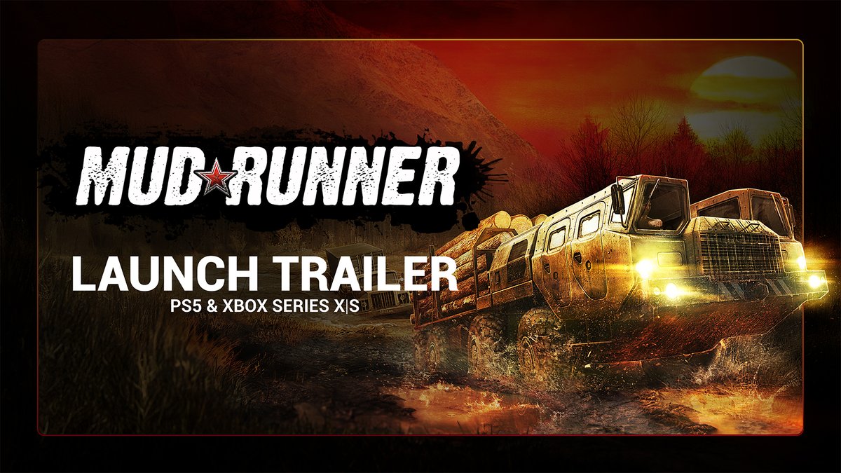 The truck sim legend is back. 🚛 We're thrilled to announce that #MudRunner is now available on Gen 9 consoles! Time to discover (or rediscover) the game that started it all on PS5 and XBOX Series X|S: