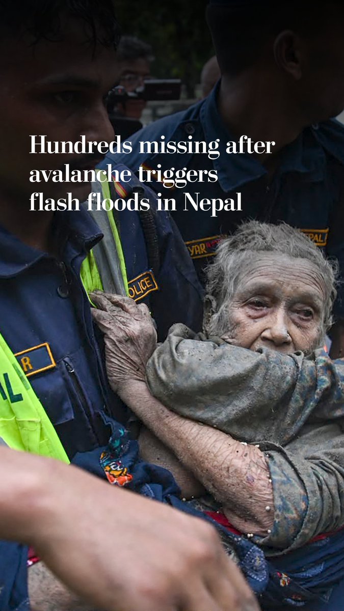 Hundreds of people are missing in Nepal and China after flash floods devastated the border area. The floods were triggered by an avalanche that caused the Bhotekoshi River to overflow, according to a preliminary analysis.