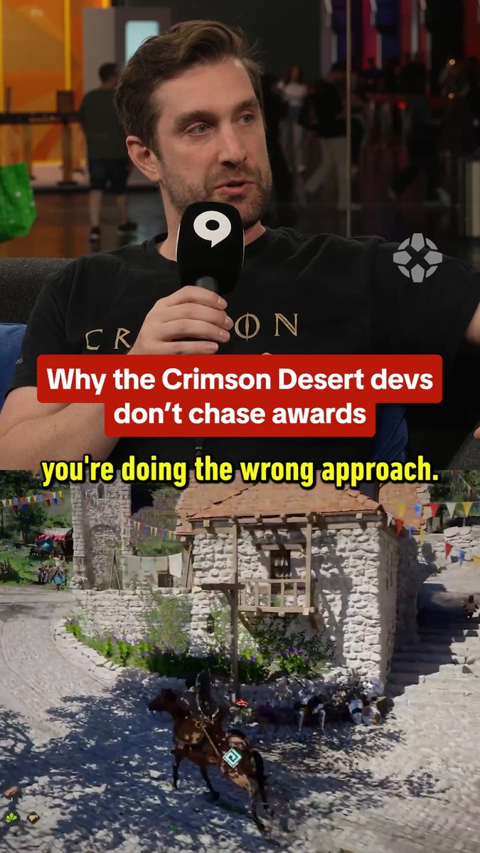 Crimson Desert developer Pearl Abyss isn't chasing the GOTY award. Presented by METRO 2039 #gamescom2026 #crimsondesert #gaming