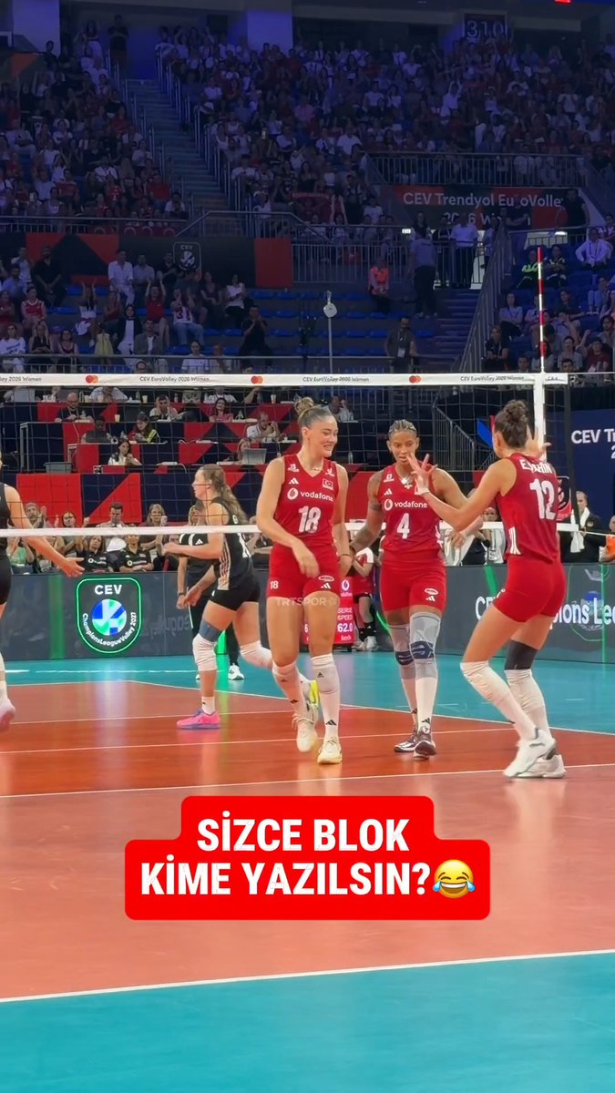 Zehra ve Vargas arasında yeni bir blok meselesi. 😅 #TRTSporDijital