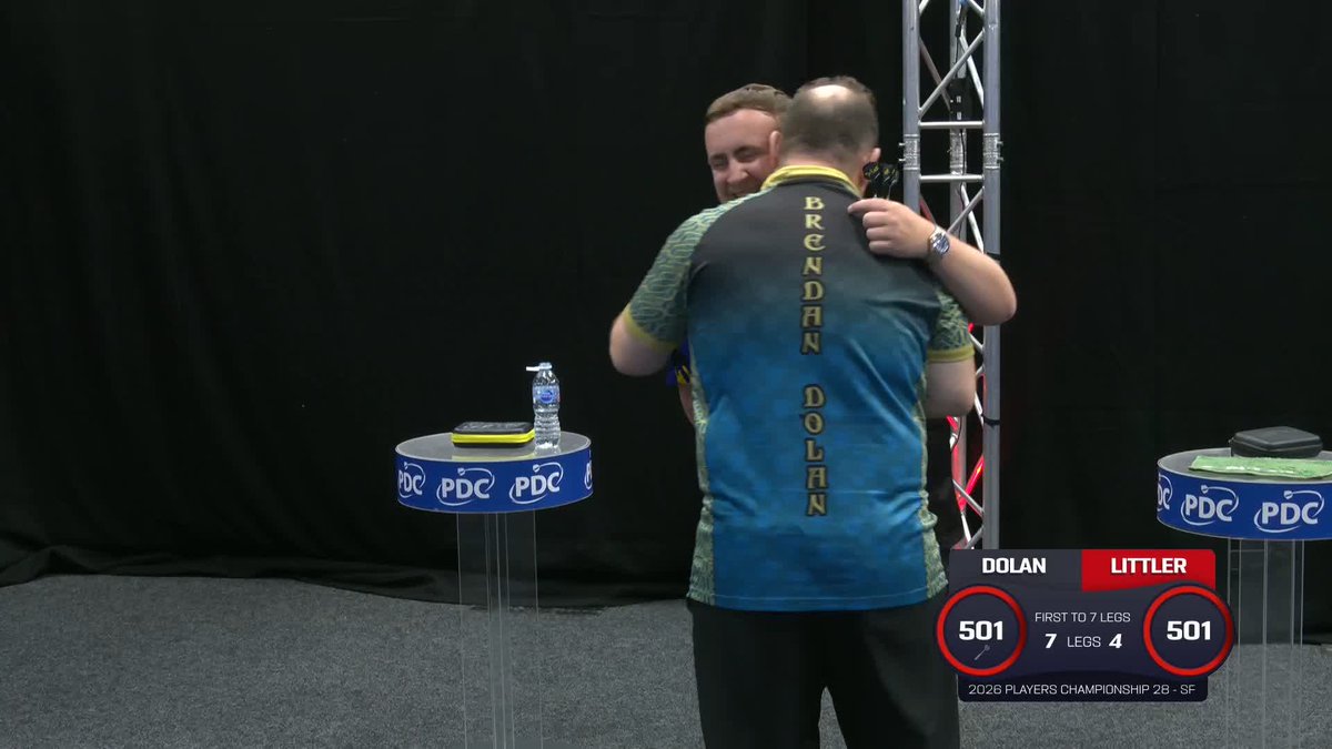 DOLAN DENIES LITTLER! Brendan Dolan has done it! 🤯 The Northern Irishman produces a clinical display of finishing to defeat Luke Littler and advance to the #PC28 final! 📺 #PC28