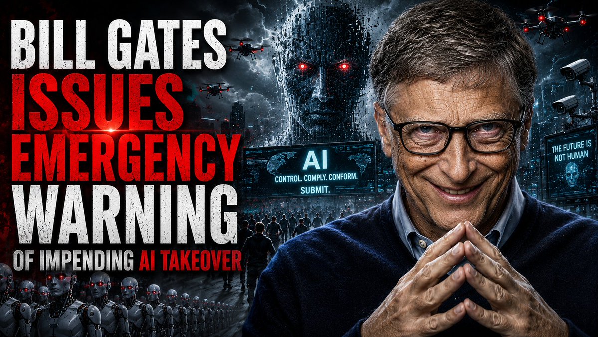 ⚠️Bill Gates Issues Emergency Warning Of Impending AI Takeover! Alex Jones Exposes Why The Reviled Gates Is Saying This Now: "Bill Gates Has Absolutely No Intent Of Being Humanity's Champion! He Knows The Thing That Unifies Left, Right, & Center Is Being Upset About Data Centers, Big Tech Oligarchs, & AI Power Grabs! This Is Bill Gates Trying To Have A Facelift & Nothing More!" PLUS, Watch The Globalists' Chief Eugenicist Call For Mass Depopulation Via Vaccines!