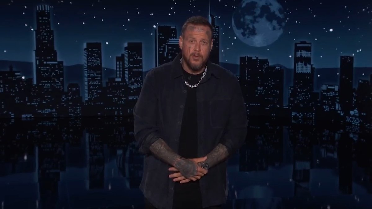 Jelly Roll says Dolly Parton "might be the last American that everyone liked." 🎥: ABC/Jimmy Kimmel Live