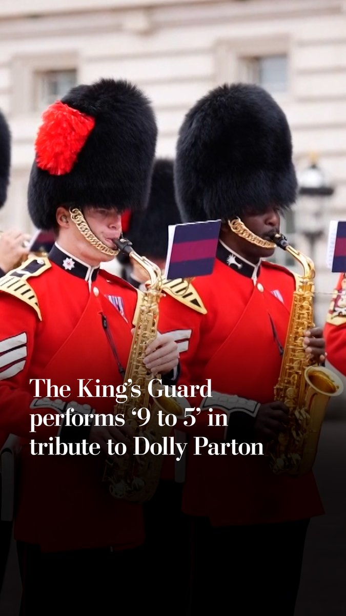 King Charles III’s Royal Guard honored Dolly Parton by playing one of her biggest hits outside Buckingham Palace. After the 80-year-old country music star died on Aug. 25 following a brief battle with cancer, the Band of the Coldstream Guards performed Parton’s 1980 hit “9 to 5” during the Changing of the Guard ceremony.