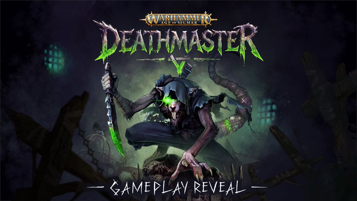 Feast your eyes-eyes on the new Gameplay Trailer for Warhammer Age of Sigmar: Deathmaster! 🐀 Skitter through darkness, trick-fool the enemy, execute bestial moves, and slay-kill all who stand in your way! Escape. Kill. Ascend. Become a Deathmaster.